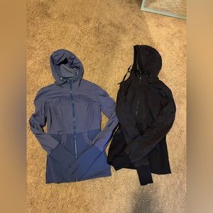 Two lululemon studio jackets size 6